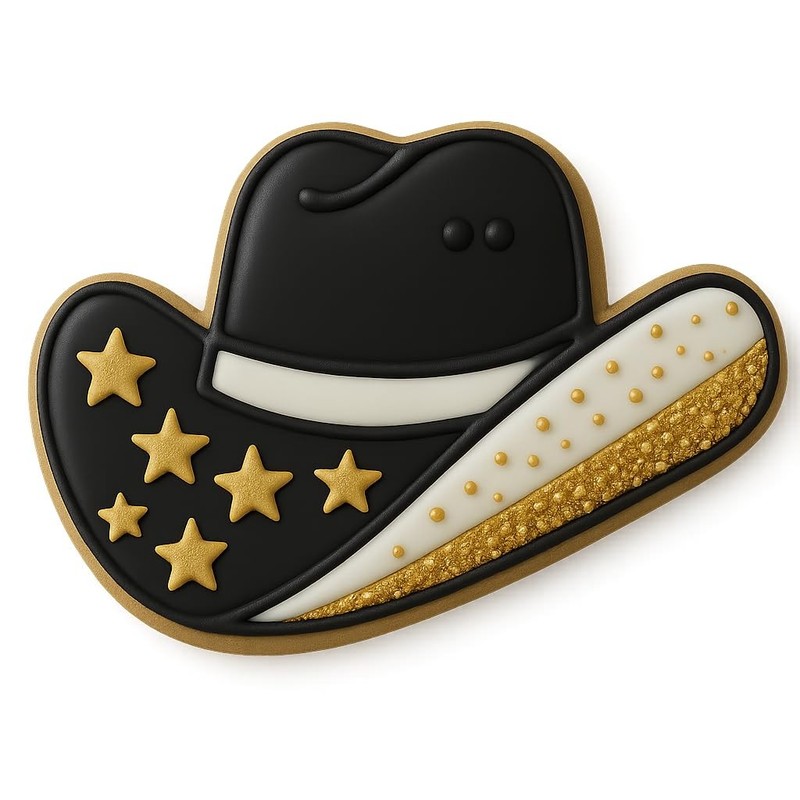 Cowboy Hat and Boot Cookie Cutter Set (4.25" Each) - Western-Themed Baking an... gallery