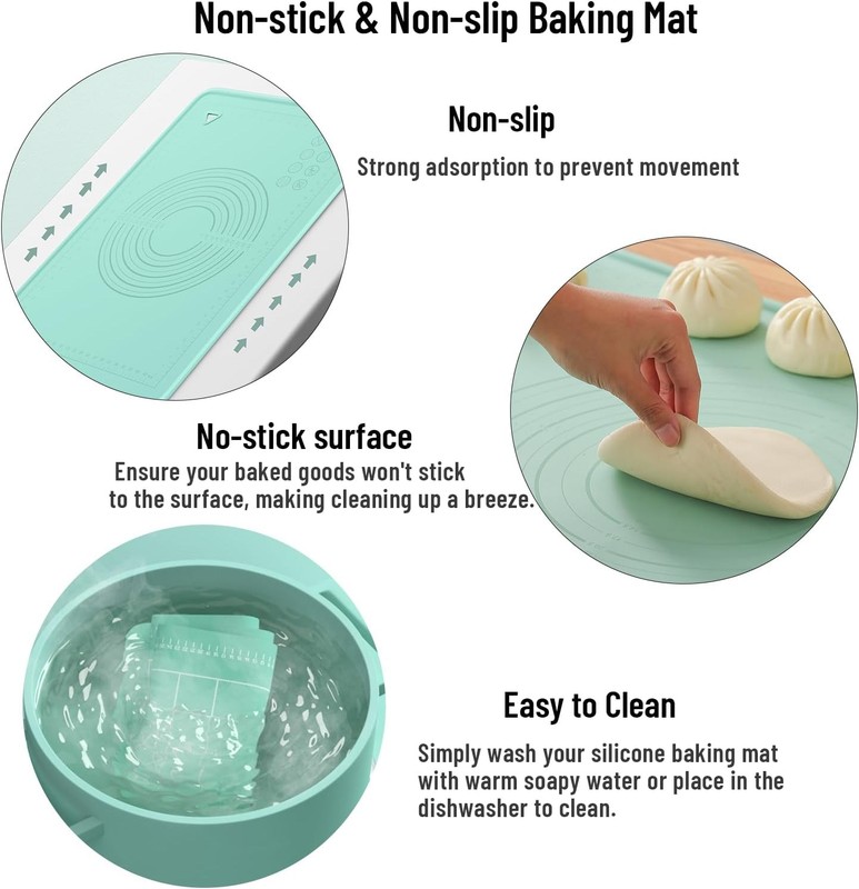 Silicone Baking Mat, 20"X28" Extra Large Non-stick Mat 28"L x 20"W gallery
