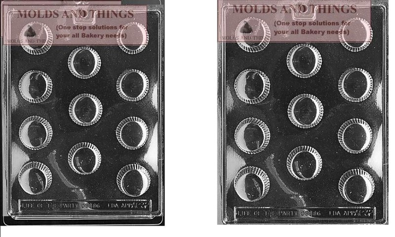 Peanut butter cup Chocolate Candy Mold – 2 mold set