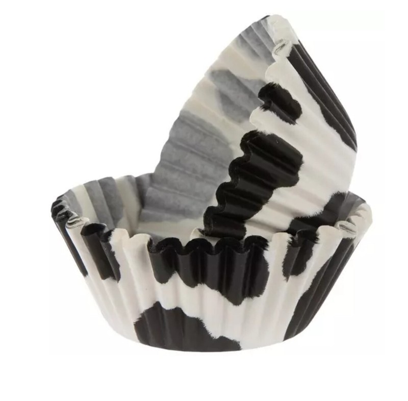 New! 50 Cow Print Cupcake Liners Baking Cups Wrappers Party 4H Farm Birthday gallery