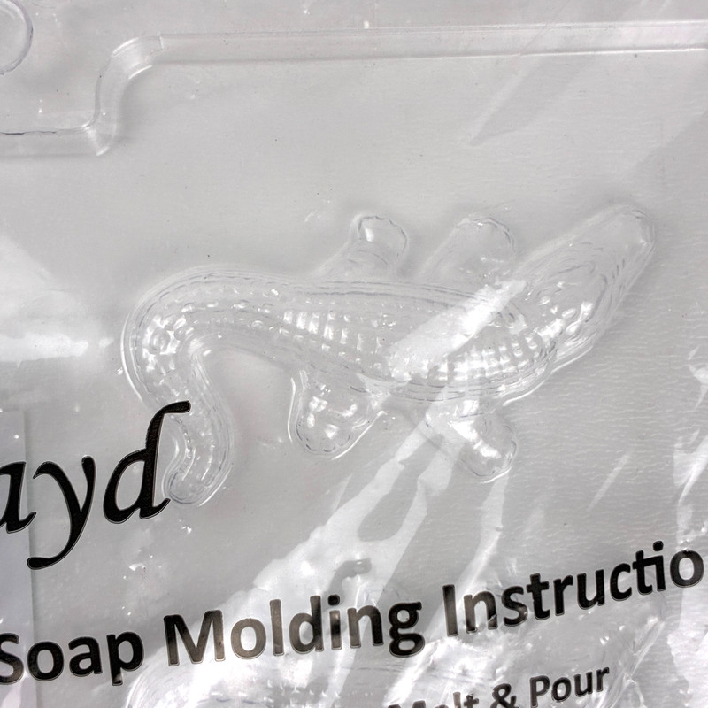 CybrTrayd A013 Alligator Crocodile Plastic Chocolate Soap Mold
