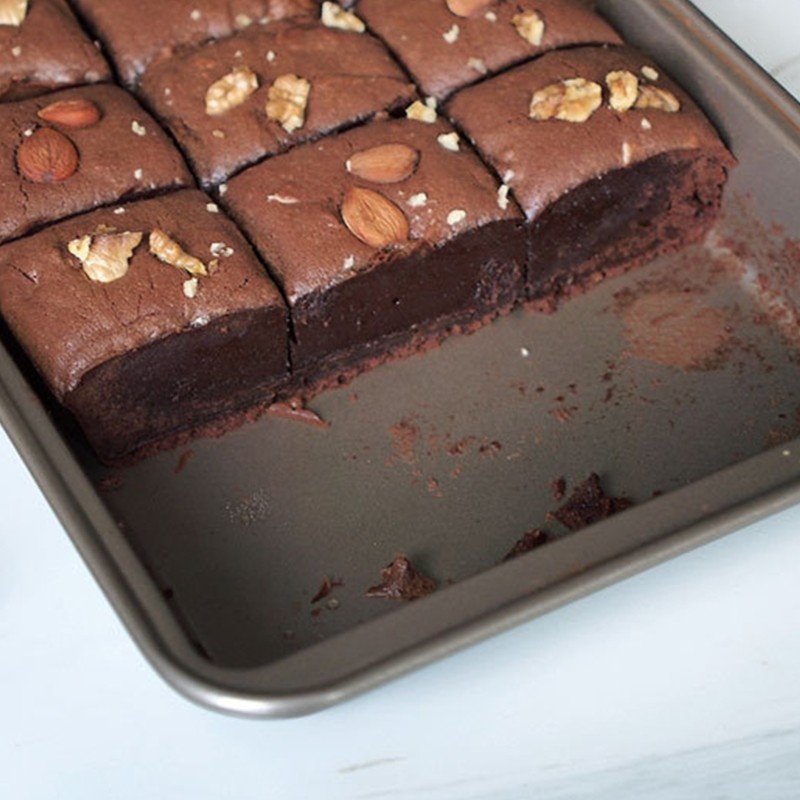 Non Brownie Pan with Removable Dividers Chocolate Cake Baking Tray Kitchen gallery