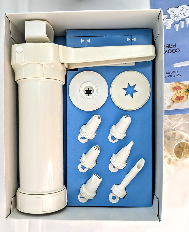 Vtg Hutzler Spritz Cookie Press & Food Decorator 1983 West Germany Box NIB