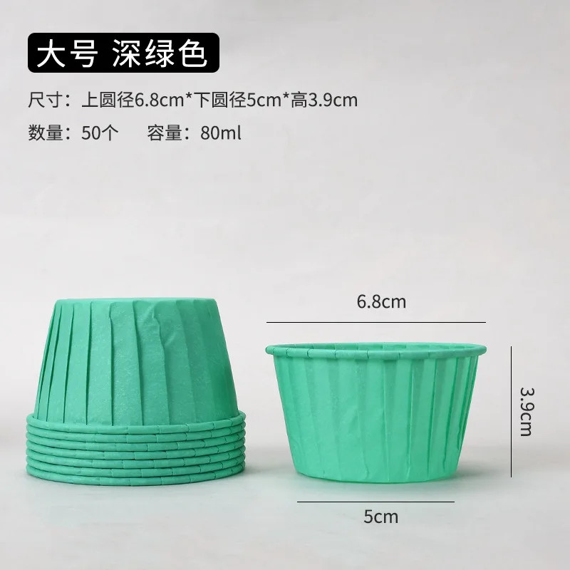 Hot 50 Pcs Large Muffin Cupcake Liner Cake Wrappers Baking Cup Tray Case Cake