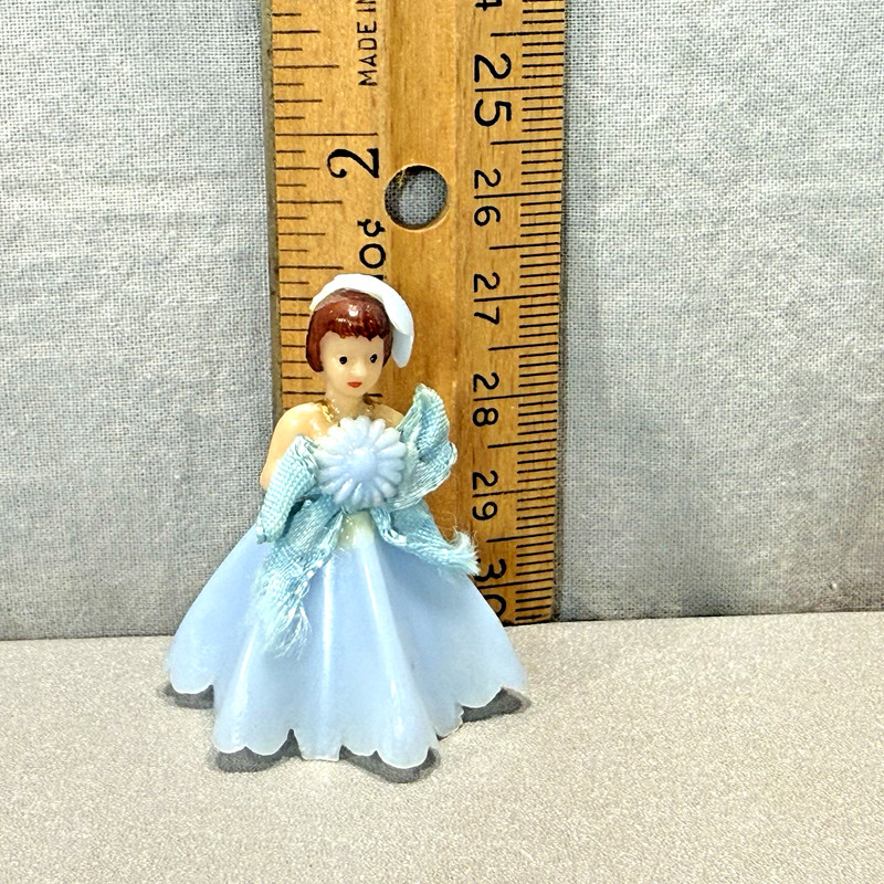15 Vintage Pastel Blue Cake Toppers and Candle Holders 1970s Wilton Hong Kong gallery