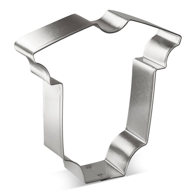 Baby One Piece / Jumpsuit / Sleeper Cookie Cutter 4” Metal