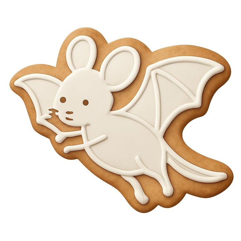 Flying Mouse Cookie Cutter & Stamp - 4x2.7 Fun Kitchen Baking gallery