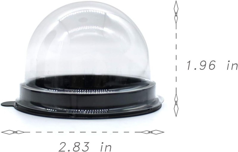 25pcs Clear Plastic Mini Cupcake & Dessert Containers, Dome, Eco-Friendly gallery