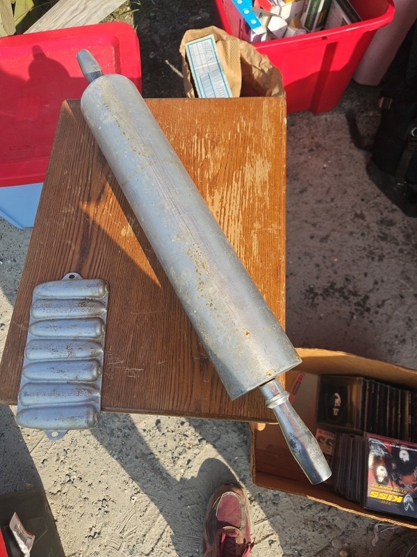 24″ Aluminum Rolling Pin Used Metal Kitchen Baking Industrial Food Prep