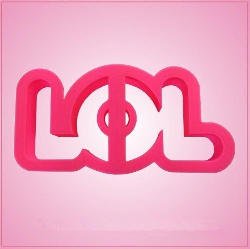 Dycica LOL Cookie Cutter – Numbers and Letters, Pink, 3.5 x 3.5 x 1 Inches