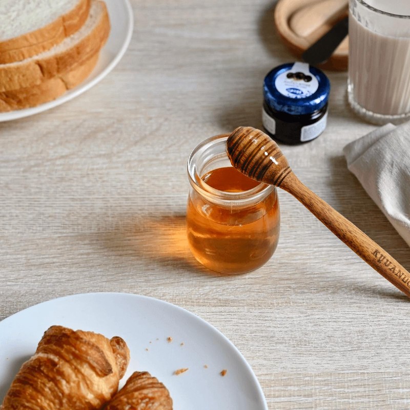 Brazilian Cherry Wood Honey Dipper - Durable & Warp-Resistant, Preserves Hone... gallery