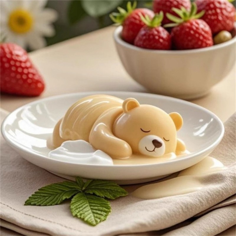 Silicone Baking Molds Bear Shape Design For Cake Dessert Chocolate Ice Creams