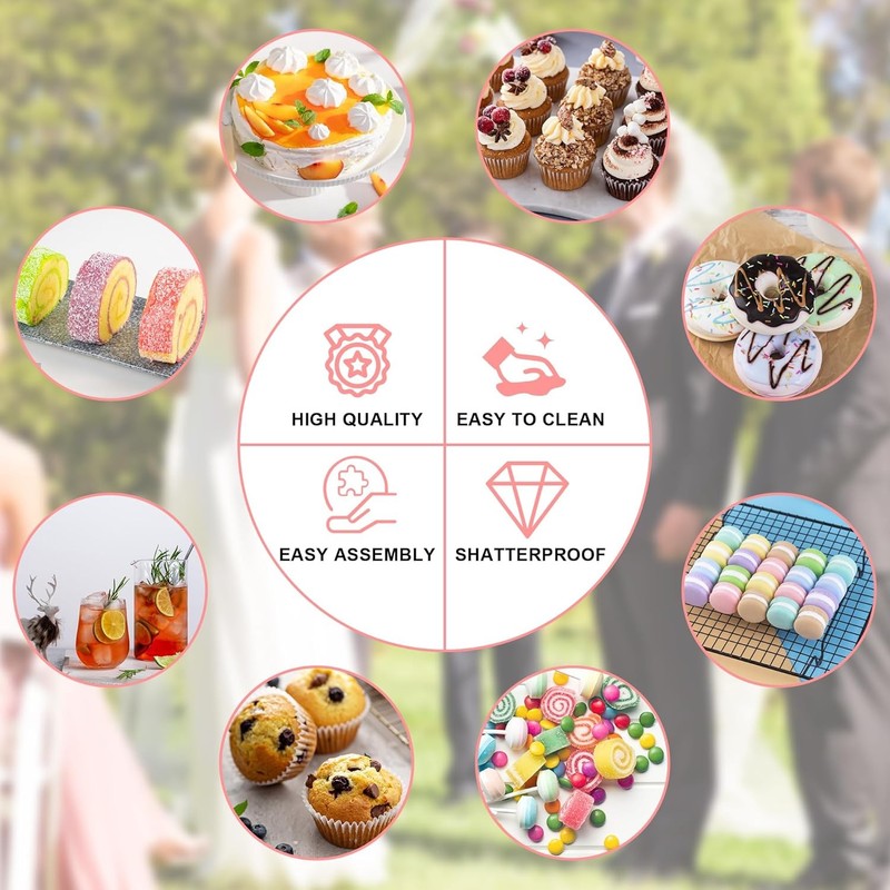 Cupcake Stand Acrylic Cupcake Tower Tree 7 Tier Large Cupcake Holder Pastry gallery