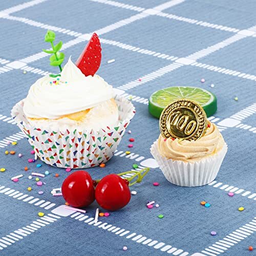 500 Count Mini Cupcake Liners White Muffin Liners Greaseproof No Smell Small Cup gallery