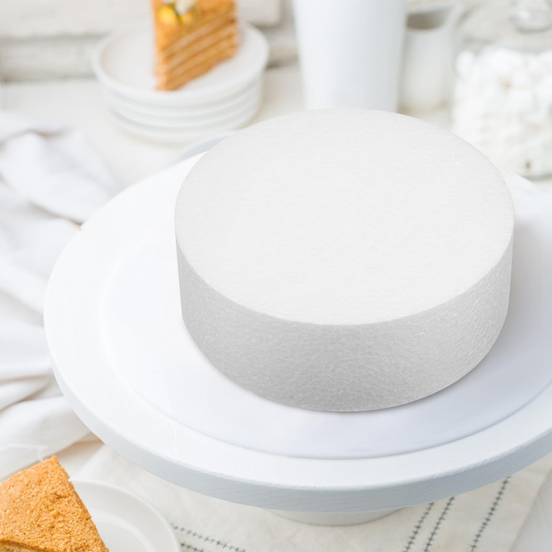 6 Inch Foam Cake Dummy Heart Shape Lightweight Model For Wedding Practice gallery