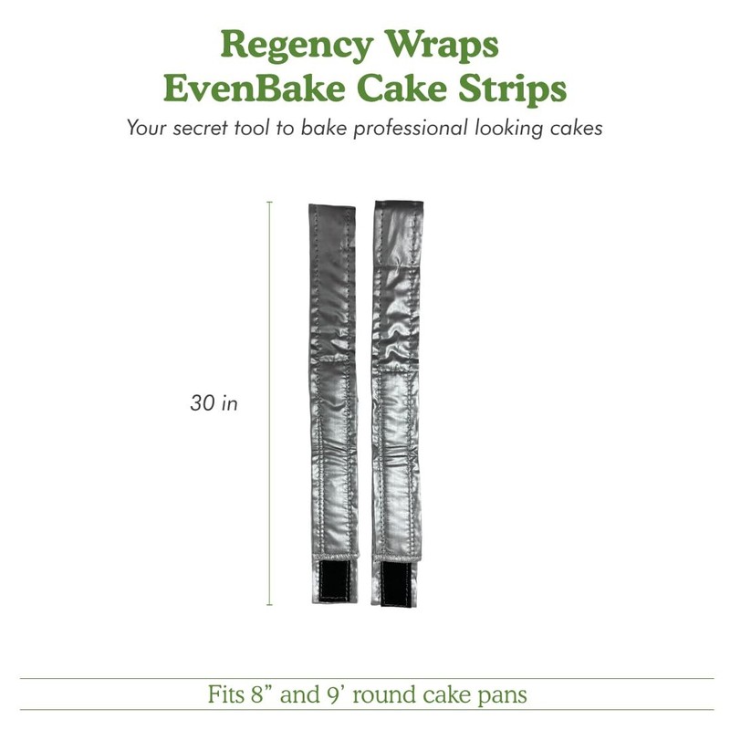 Regency Wraps EvenBake CakeStrips, Aluminized Cotton Band with Secure... gallery