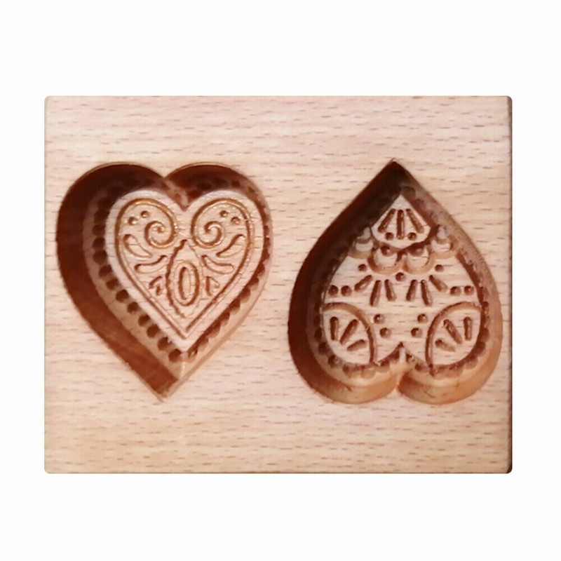 Wooden Cookie Cutter Love Heart Mold Baking Mold DIY Cookie Biscuit Decor Gift gallery