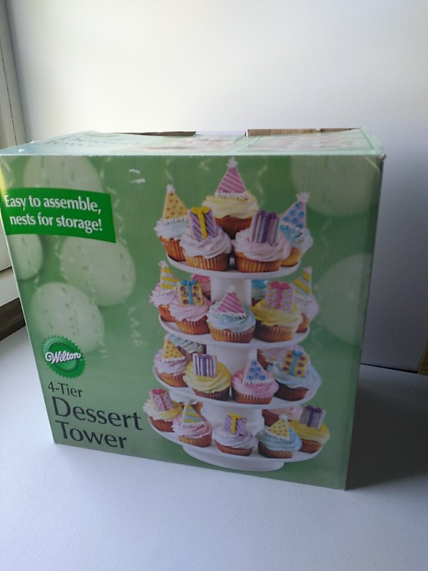 Wilton 4 Tier Cupcake and Dessert Tower Stand Display with original box