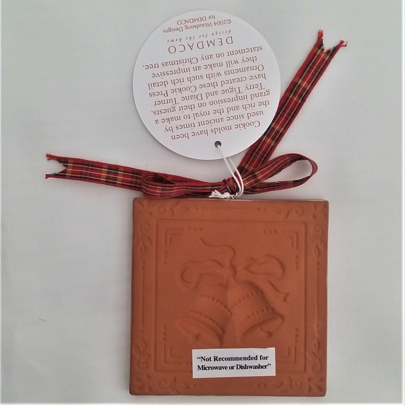 Demdaco Cookie Mold Press Clay Ornament By Terry Tigue Diane Turner Bells/Candle gallery