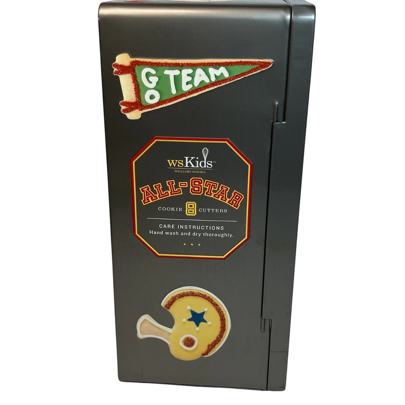 Williams Sonoma All Star Sports Cookie Cutters w/Recipe Set of 8 RARE NIB Y2K gallery