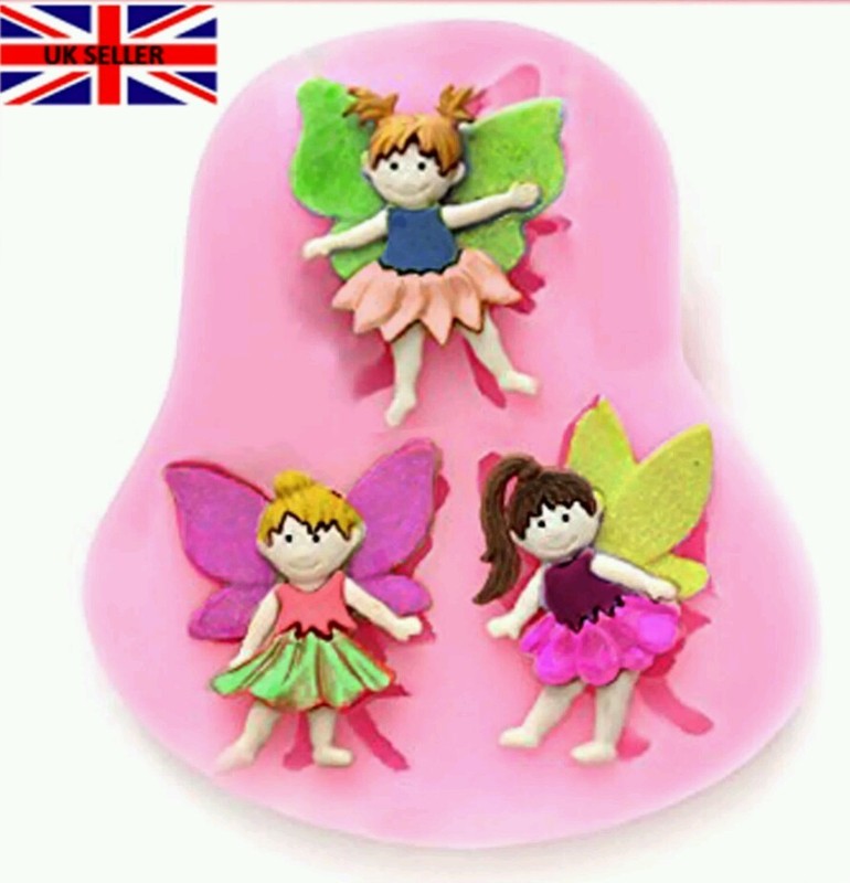 Fairy Elf Wax Melt Mould Silicone Fondant Mold Cake Deco Chocolate Sugarcraft gallery
