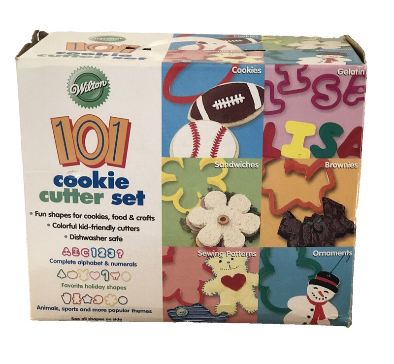 Wilton Cookie Cutters 101 Piece Alphabet, Numbers & Letters Shapes Arts & Crafts