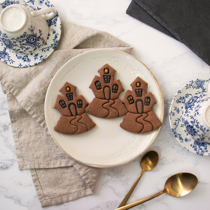 Haunted House Cookie Cutter - Halloween treats spells spooky witch ghost spirits gallery