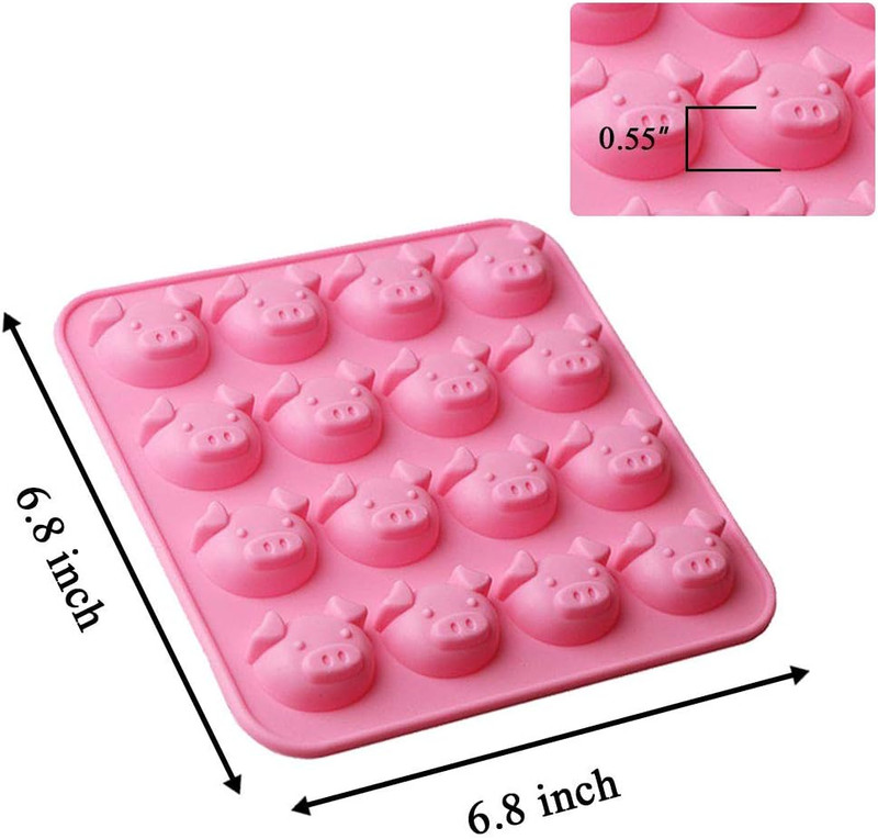 Pig Mold Silicone DIY Mold for Chocolate Candy Ice Cube 16 Cavity gallery