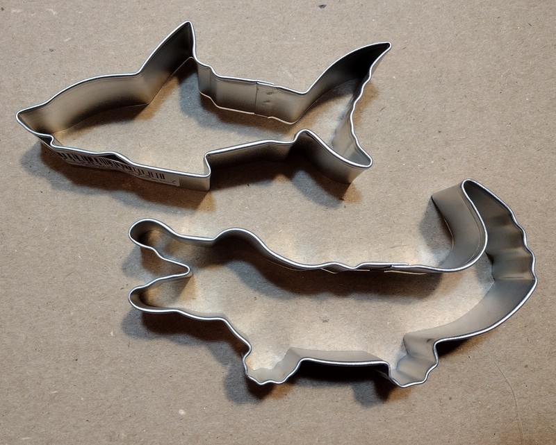 Grizzly Bear Shark Lion Alligator Cookie Cutter 4 pc Set Dangerous Animals gallery
