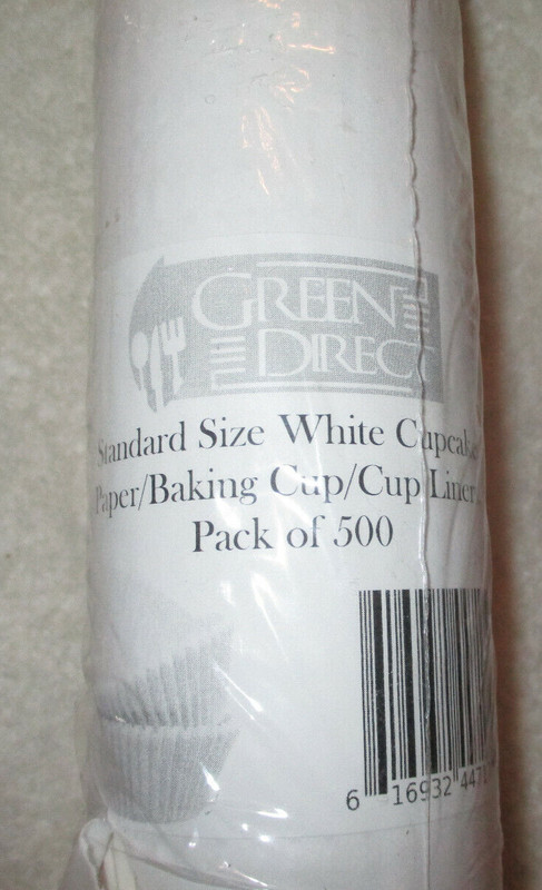 Standard Size White Cupcake Papers~Pack of 500~Greene Direct gallery