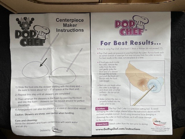 "Pop Chef" 20 Piece Kit - Food Decorator - Create Shapes - NIB - NRFB gallery