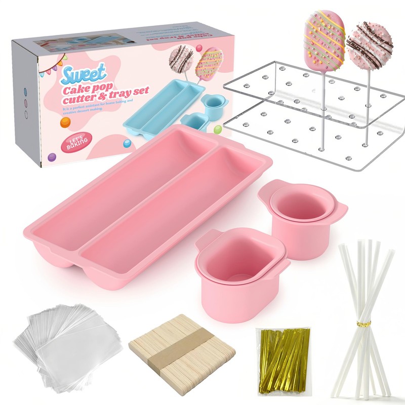 Cakesicle Mold & Cake Pop Maker Kit, 354-Piece Complete DIY Baking Set