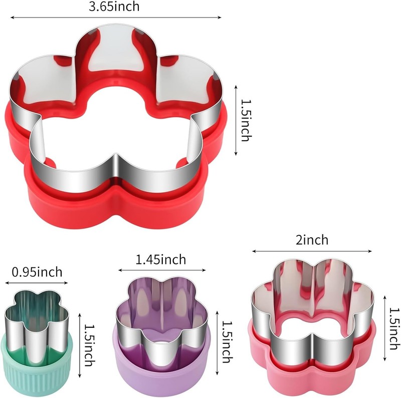 Rust-Resistant Flower Biscuit Cutters – 4 Sizes for Perfect Pastries at Home gallery