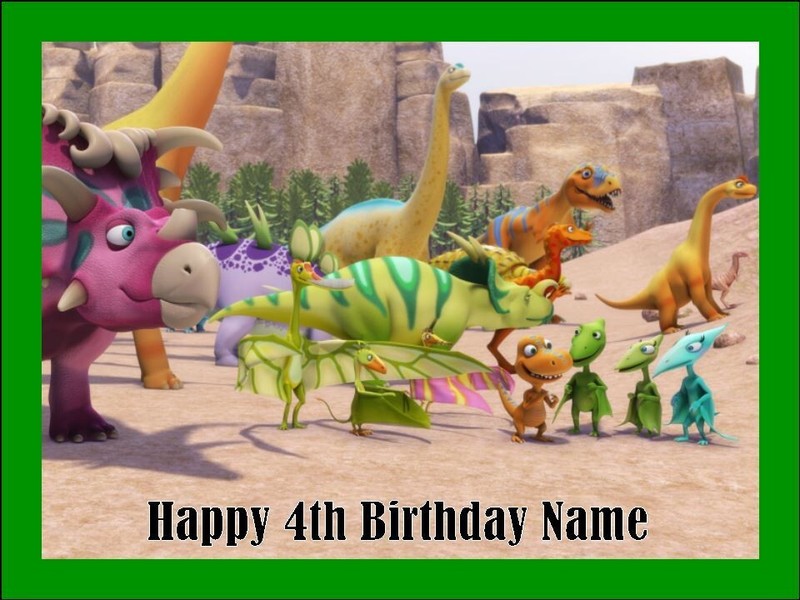 Dinosaur Train Edible icing Cake Topper Birthday Cake Decorations (4 Sizes)