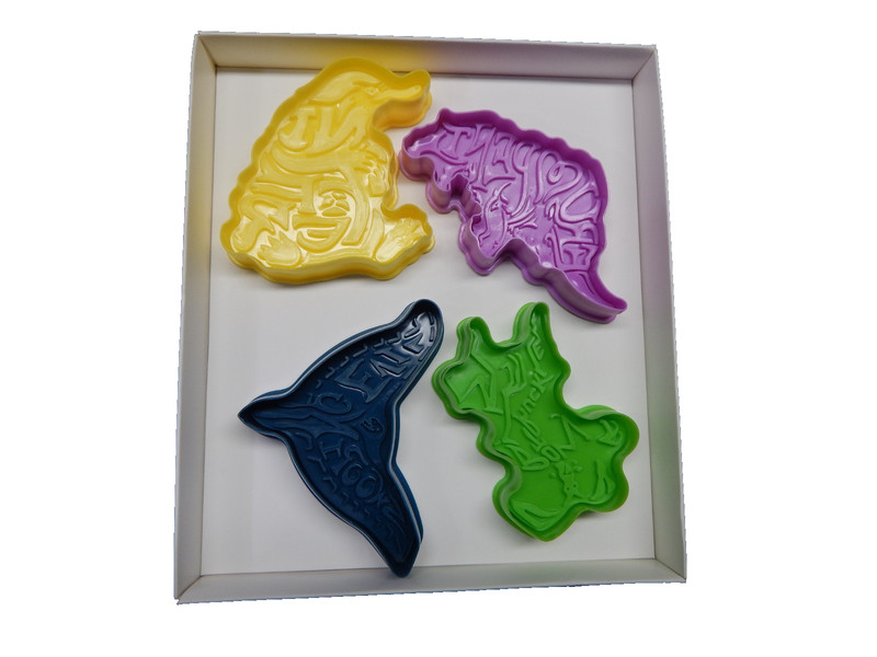 Harry Potter 4 Pc Fantastic Beasts Cookie Cutters & Where to Find Them