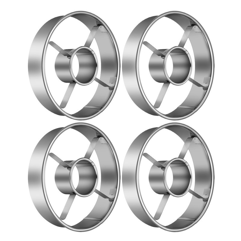 4pcs Stainless Steel Donut Cutter, 3.86 Inch Doughnut Cutters Mold, gallery