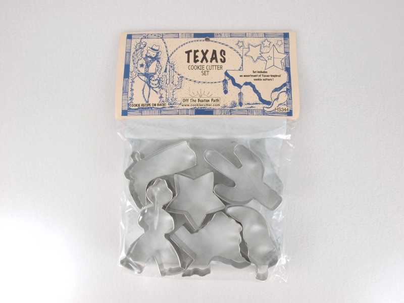 Texas Cookie Cutter Set Off the Beaten Path 6 Shapes Cactus Cowboy Pepper Boot