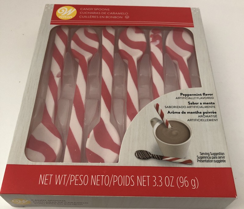 NEW Candy Cane Spoons 6/Pkg Peppermint case SHIPS N 24