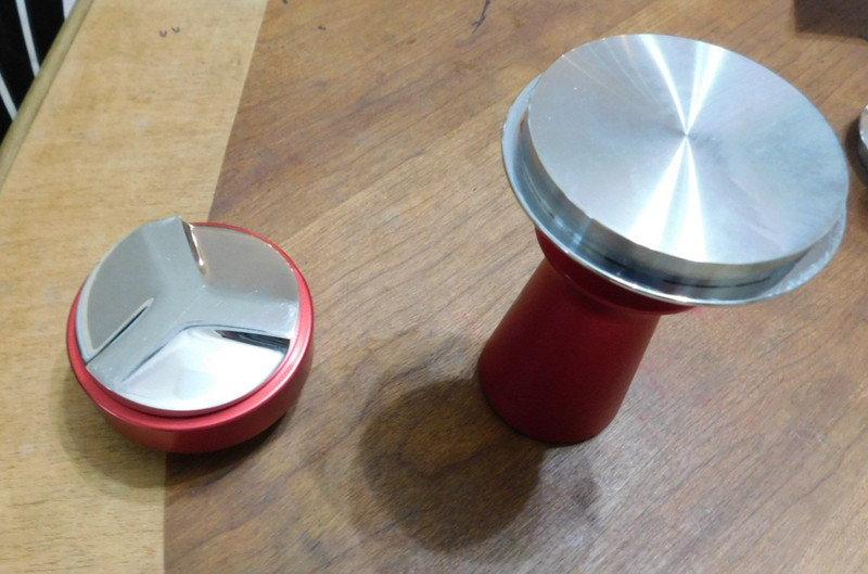 Red Espresso Tamper Set 3 In 1 StealthActive&Co, 53mm Spring-Loaded. 53mm filter gallery