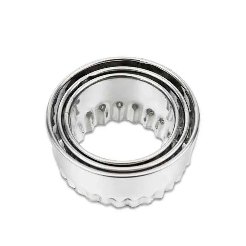 3/5Pcs round Stainless Steel Biscuit Mold Biscuit Cookie Cutters Set Dumpling Sk
