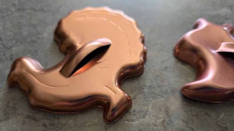 Copper Aluminum Cookie Cutters Kitchen Dining Baking Set of 3 Farmhouse Cottage gallery