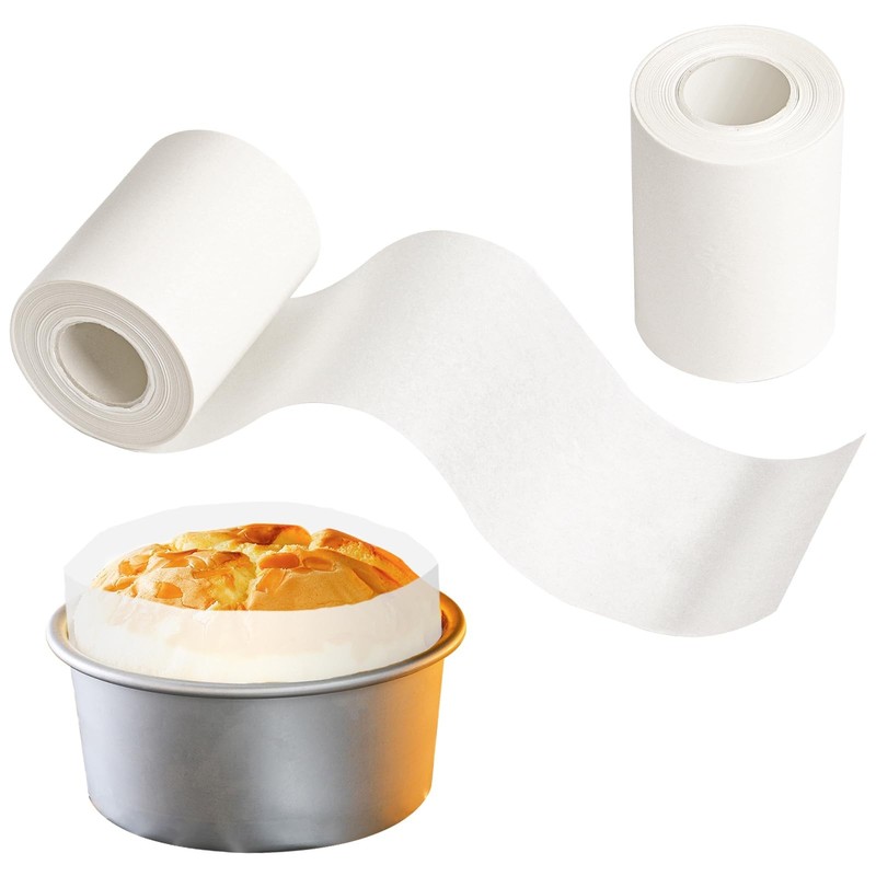 HAPY SHOP Baking Parchment Paper Side Liners – 2.95 in x 131.23 ft, White