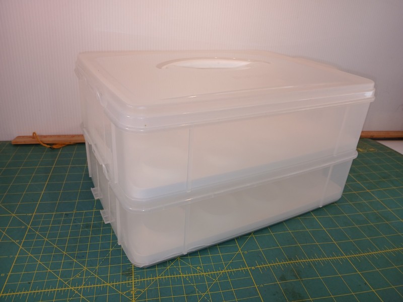 Cupcake Tray Holder Case Holds 24 cupcakes 2 Tier