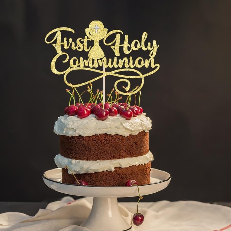 First Communion Cake Topper,God Bless,First Holy Communion Decoration,Featured gallery