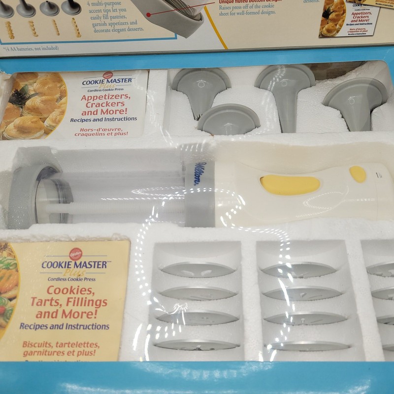 Cookie Master Plus Cordless Cookie Press Wilton Used working condition gallery