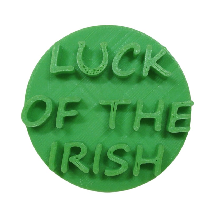 LUCK OF THE IRISH ST PATRICKS DAY COOKIE STAMP EMBOSSER MADE IN USA PR5529