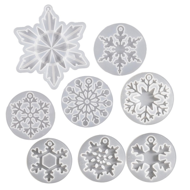 8 Pack Pendant Molds 1 inch x 2 inches x 1 inch, pendant-snowflake-8-pack-39 gallery