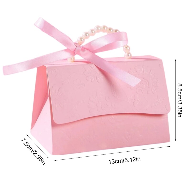 10Pcs Wedding Candy Boxes Handbag Candy Boxes Bag Chocolate Treat Gift Boxes gallery