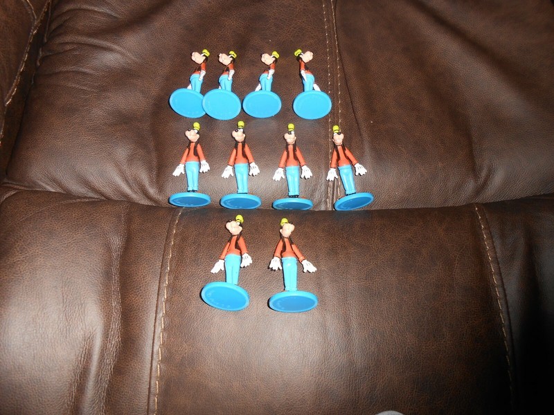 Lot of 10 Disney Goofy Figures For Cake Toppers or Decorations