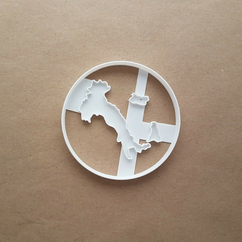 Italy Country Map Atlas Shape Cookie Cutter Dough Biscuit Pastry Fondant Stamp gallery